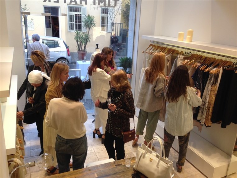 Timi Hayek's Boutique Launch